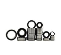 Cuscinetti Rc Per Traxxas 1/10 Per Hoss 4x4 90076-4 21 Pezzi Kit Cuscinetti A Sfera In Acciaio Cromato Completo Parti Aggiornamento Per Auto RC Pre-ingrassate E Sigillate In Gomma Nera