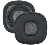 Cuscinetti rinfrescanti per Marshall Major V5, cuscinetti auricolari di ricambio, traspiranti, in memory foam, in pelle, morbidi al tatto, colore nero (A)
