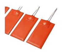 Cuscinetti riscaldanti in gomma siliconica 1pc 12V 24V 36V 48V Piastra riscaldante in silicone 50x50MM 100x50MM Elemento elettrico Pad con adesivo(100W 200x150mm,36V)