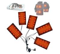 Cuscinetti riscaldanti per indumenti Riscaldatore elettrico invernale pers indumenti ricaricabile tramite USB per pattinaggio all'aperto escursionismo ciclismo e corsa,5pcs,6×3.5in/15×9cm