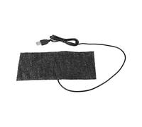 Cuscinetti riscaldanti USB, 1 PC Nero 5V USB Tappetino riscaldante in fibra di carbonio 20 * 10cm Tappetino per mouse Coperta calda 35-45 Gradi possono essere piegati e lavati con acqua