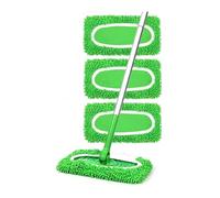Cuscinetti riutilizzabili in microfibra, 3 pezzi di ricambio compatibili con Swiffer Sweeper Mop, ricariche e panni lavabili a secco per la pulizia di superfici in legno duro