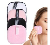 Cuscinetti riutilizzabili per il viso, panno struccante, 4 cuscinetti riutilizzabili per la pulizia del viso, per il viso, gli occhi e il fondotinta