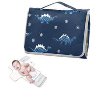 Cuscinetti riutilizzabili per pipì con tasca in tessuto a pois dinosauro fiocco di neve blu scuro portatile fasciatoio per neonati ragazza e ragazzo cambiador de pa?ales para Bebes