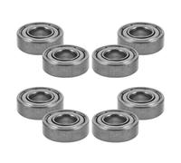 Cuscinetti Ruota Sedia Rotelle 608zz 8 Pezzi Acciaio Argento | Ricambi per Sedia Rotelle, Cuscinetto Sfera Frontale, Compatibile Forche Ruota, Manutenzione Semplice