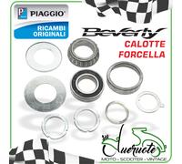 CUSCINETTI SERIE STERZO CALOTTE KIT FORCELLA PER BEVERLY 125 200 250 RST PIAGGIO