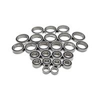 Cuscinetti Sfera RC Per Arrma Per Granite Mega 4X4 1/18 24 Pezzi Kit Cuscinetti Completi Sigillati In Gomma Nera Pre-ingrassati Parti Di Aggiornamento Per Auto RC In Acciaio Cromato