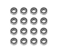 Cuscinetti Sfera RC Per Tamiya Per BBX BB01 1/10 16 Pezzi Kit Cuscinetti Sigillati RC Auto Parti Di Aggiornamento Accessori Parti Di Ricambio Per Auto Telecomandate(Black)