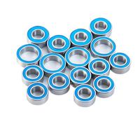 Cuscinetti Sfera RC Per Tamiya Per TT-02 1/10 16 Pezzi Mozzi Ruota In Metallo Kit Cuscinetto Sigillato Per Asse RC Car Truck Model Accessori Parti Di Aggiornamento