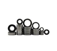 Cuscinetti Sfera RC Per Traxxas 1/10 Per Fiesta ST Per Rally 74154-4 Kit Cuscinetti A Sfera Da 22 Pezzi Pre-ingrassati Acciaio Nero Gomma Sigillata Parti Di Ricambio Per Auto RC