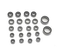 Cuscinetti Sfera RC Per Traxxas 1/18 Per TRX-4M 22Pc Kit Completo Di Cuscinetti A Sfera In Acciaio Cromato Nero Gomma Sigillata Pre-ingrassata Aggiornamento Per Auto RC Crawler