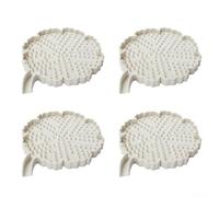 Cuscinetti termici in silicone progettati per essere utilizzati come tovagliette per proteggere le superfici dei mobili dal calore generato da pentole calde tra cui pentole, ciotole e tazze (beige)