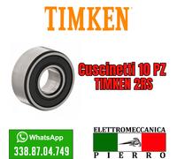 Cuscinetti TIMKEN 10 Pz Da 6200 A 6212 Schermatura 2Z 2RS Standard o C3