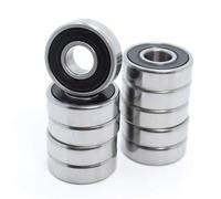 Cuscinetto, 10 pezzi 6001-2RS cuscinetto a sfere a gola profonda ABEC-5 sigillato cuscinetti a sfera a 6001 2RS dimensioni 12x28x8mm Resistenza all'usura