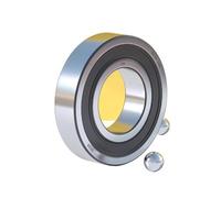 Cuscinetto, 1PC P4 Cuscinetto Ad Alta Velocità 6200/6201/6202/6203/6204/6205/6206/6207-2Z/2RS/Cuscinetti A Sfera A Gola Profonda Aperti Resistenza all'usura(6200-2RS/P4)