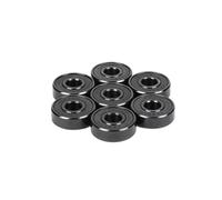 Cuscinetto, 8 pezzi 608RS ABEC-11 608 Roller Skate Scooter 8X22X7mm Skateboard 608-Black Cuscinetti ad alte prestazioni Lucky Resistenza all'usura