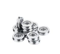 Cuscinetto a gola profonda bimetallico con guarnizione, 10 pezzi, 3x10x3 mm, U603, ruote a rulli con gola a U, cuscinetti a sfere di piccole dimensioni, ruote con guida for tracciamento del filo