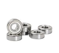 Cuscinetto a gola profonda micro bimetallico con guarnizione 5 pezzi MR62ZZ 2x6x2,5 mm Cuscinetto di precisione in miniatura Motore ad alta velocità Cuscinetto piccolo