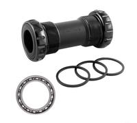 Cuscinetto a pedale per bicicletta 68/73 mm in lega di alluminio per manovella SRAM 24 mm, mountain bike, bici da corsa, design leggero con tenuta migliorata e bassa resistenza, nero (nero)