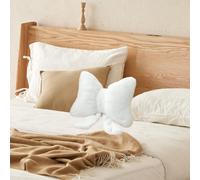 Cuscinetto a prua moderno cuscino peluche cuscino da lancio bowknot per la