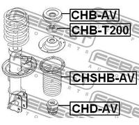 Cuscinetto a rulli ammortizzatore Assale anteriore CHB-T200 FEBEST per CHEVROLET