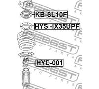 Cuscinetto a rulli ammortizzatore Assale anteriore KB-SL10F FEBEST per KIA
