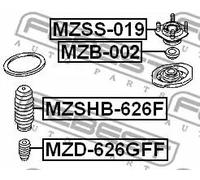 Cuscinetto a rulli ammortizzatore Assale anteriore MZB-002 FEBEST per MAZDA MX-6