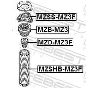 Cuscinetto a rulli ammortizzatore Assale anteriore MZB-MZ3 FEBEST per FORD MAZDA