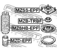 Cuscinetto a rulli ammortizzatore Assale anteriore MZB-TRBF FEBEST per MAZDA