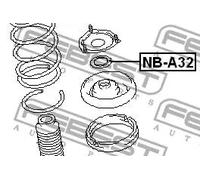 Cuscinetto a rulli ammortizzatore Assale anteriore NB-A32 FEBEST per NISSAN