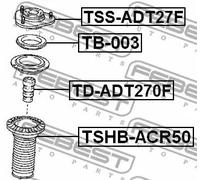 Cuscinetto a rulli ammortizzatore Assale anteriore TB-003 FEBEST per TOYOTA