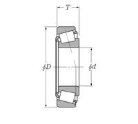 CUSCINETTO A RULLI CONICI d.25X52X19,3 SKF 32205 TIMKEN 32205 POMPA INIEZ.