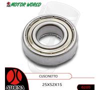 CUSCINETTO A SFERA 6205ZZ PER LAVATRICI UNIVERSALE DIMENSIONI 25 x 52 x 15mm