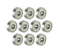 Cuscinetto a sfera 627ZZ singolo schermo 7mm x 22mm x 7mm Acciaio al cromo 10pz