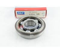 CUSCINETTO A SFERE APERTO CON SEDE PER ANELLO ELASTICO SKF 6304NR - D. 20x52x15