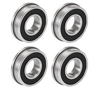 Cuscinetto a sfere flangiato F6202-2RS 15x35x11mm Cuscinetti in acciaio cromato a doppia tenuta 4 pezzi