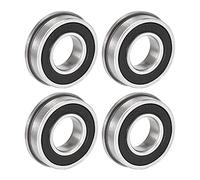 Cuscinetto a sfere flangiato F6202-2RS 15x35x11mm Cuscinetti in acciaio cromato a doppia tenuta 4 pezzi