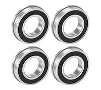 Cuscinetto a sfere flangiato F6202-2RS 15x35x11mm Cuscinetti in acciaio cromato a doppia tenuta 4 pezzi