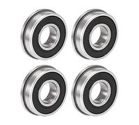 Cuscinetto a sfere flangiato F6202-2RS 15x35x11mm Cuscinetti in acciaio cromato a doppia tenuta 4 pezzi