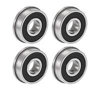 Cuscinetto a sfere flangiato F6202-2RS 15x35x11mm Cuscinetti in acciaio cromato a doppia tenuta 4 pezzi