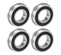 Cuscinetto a sfere flangiato F6202-2RS 15x35x11mm Cuscinetti in acciaio cromato a doppia tenuta 4 pezzi