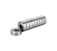 Cuscinetto a sfere in miniatura 608ZZ, sigillato, schermato, 10 pezzi, 8 x 22 x 7 mm