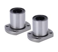 Cuscinetto a sfere lineare con flangia ovale 2 pezzi, acciaio per cuscinetti con diametro interno 16 mm LMH16UU per albero di movimento lineare CNC