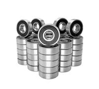 Cuscinetto a snodo sferico 60 Pz/set 608 2RS Cuscinetto A Sfere ABEC-5 8X22X7mm Cuscinetti A Sfera Sigillati In Acciaio Al Carbonio A Gola Profonda
