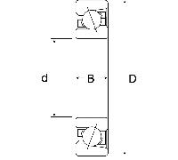 CUSCINETTO A UNA CORONA DI SFERA d.40X90X23 SKF 7308 B RIV 9BOn
