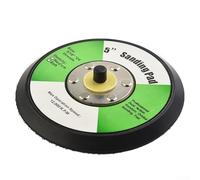 Cuscinetto abrasivo da 125 mm, materiale PU con gancio e anello, filettatura 5/16"-24 per piastra di supporto lucidante DA, accessorio per utensili elettrici per lucidatura e rettifica (nero)