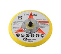 Cuscinetto abrasivo da 125 mm, materiale PU con gancio e anello, filettatura 5/16"-24 per piastra di supporto lucidante DA, accessorio per utensili elettrici per lucidatura e rettifica (giallo)