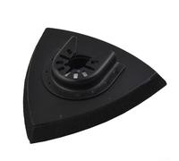 Cuscinetto abrasivo triangolare oscillante da 82 mm, gancio a sgancio rapido e attacco con passanti compatibile con utensili multipli, base in PU di lunga durata (80 mm)