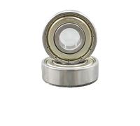 Cuscinetto ad alta velocità Z 6200 6201 6202 6203 6204 6205 Cuscinetti for macchine silenziosi a sfere con gola profonda di precisione in acciaio cromato con guarnizione antipolvere(6201 ZZ 2pcs)