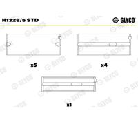 Cuscinetto albero a gomiti per AUDI FORD MAN MITSUBISHI MULTICAR SEAT SKODA VW V